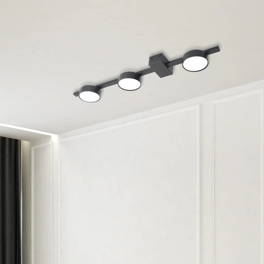 LED Plafon JOY 3xGX53/6W/230V czarny