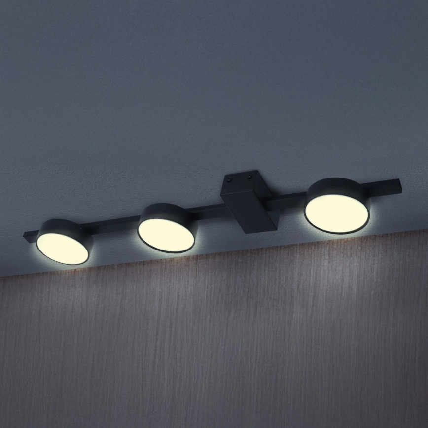 LED Plafon JOY 3xGX53/6W/230V czarny