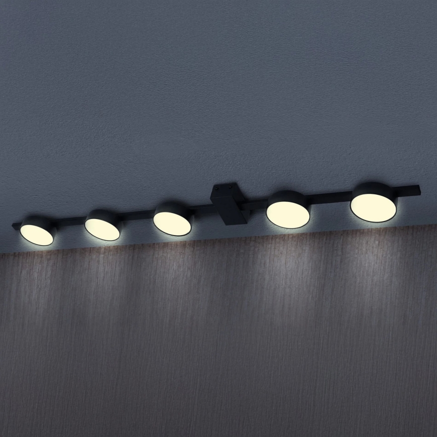 LED Plafon JOY 5xGX53/6W/230V czarny