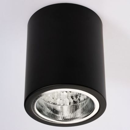 LED Plafon JUPITER 1xE27/6W/230V 120x98 mm czarny