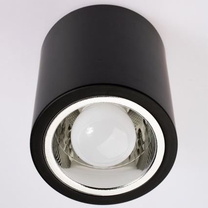 LED Plafon JUPITER 1xE27/6W/230V 120x98 mm czarny