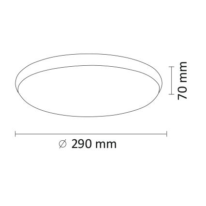 LED Plafon KERN LED/15W/230V nikiel