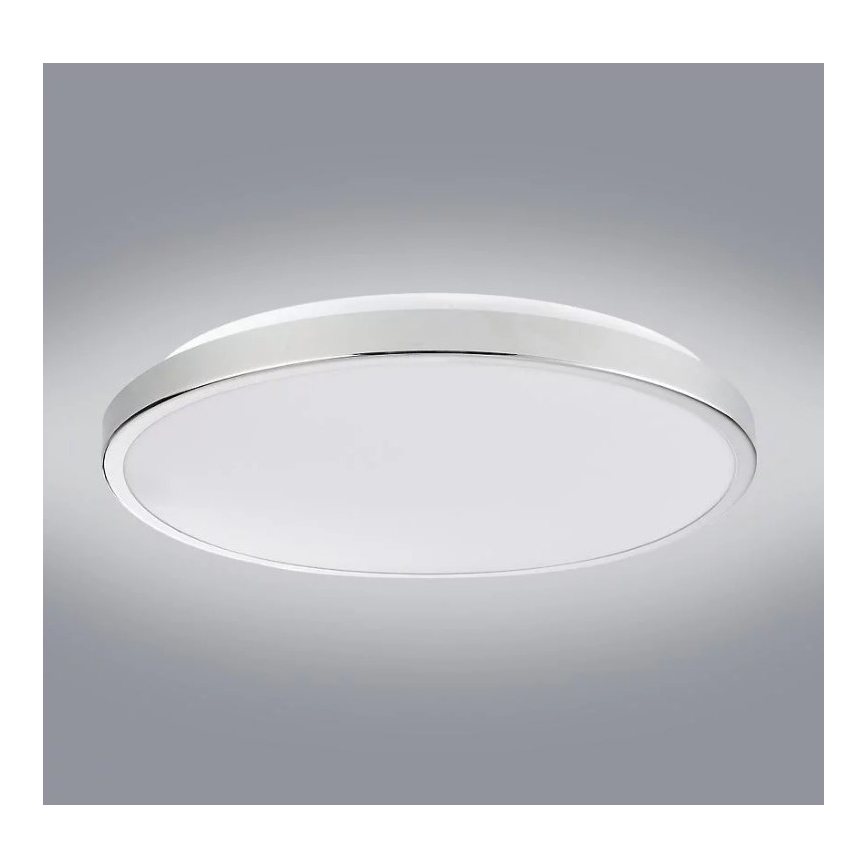 LED Plafon KERN LED/24W/230V śr. 40 cm chrom błyszczący
