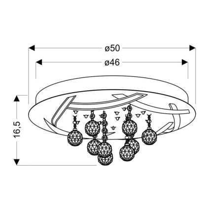 LED Plafon KORFU LED/30W/230V