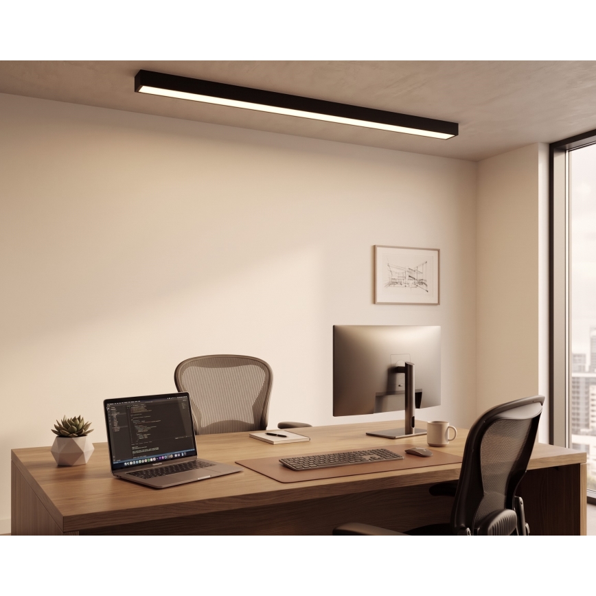 LED plafon/lampa wisząca na lince LED/44W/230V 3000K 120 cm czarny