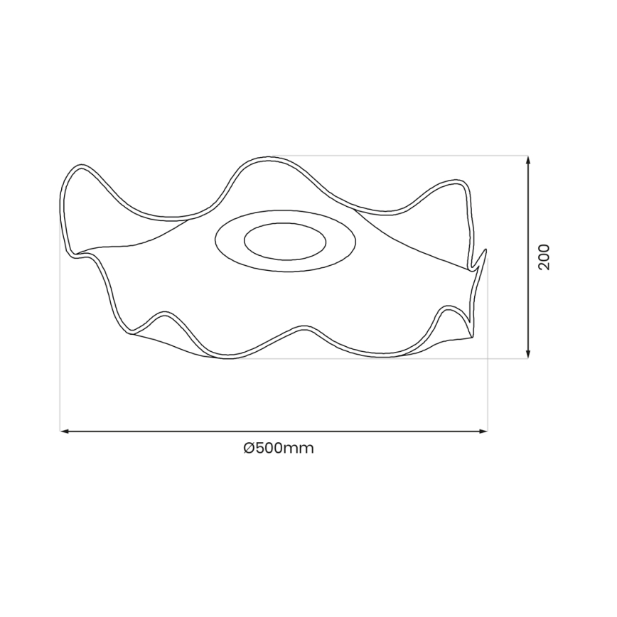LED Plafon LARGO LED/16W/230V złoty