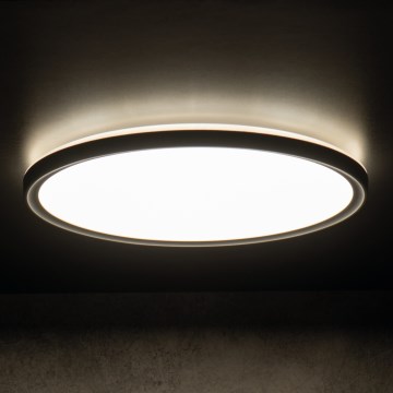 LED Plafon łazienkowy AZPO LED/11,8W/230V śr. 22,5 cm IP54 czarny