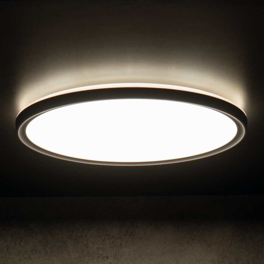 LED Plafon łazienkowy AZPO LED/11,8W/230V śr. 22,5 cm IP54 czarny