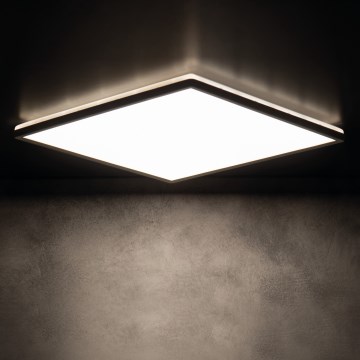 LED Plafon łazienkowy AZPO LED/22W/230V 42x42 cm IP54 czarny