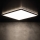 LED Plafon łazienkowy AZPO LED/22W/230V 42x42 cm IP54 czarny