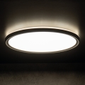 LED Plafon łazienkowy AZPO LED/22W/230V śr. 42 cm IP54 czarny