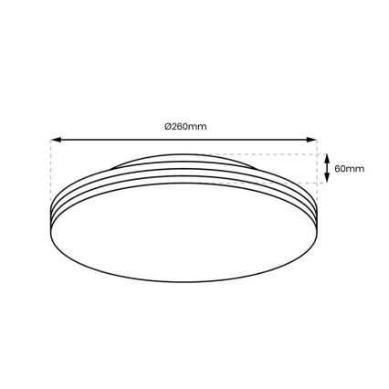 LED Plafon łazienkowy BEVER LED/10W/230V 4000K śr. 26 cm IP44