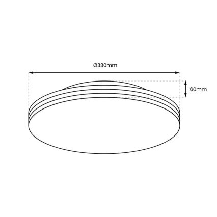 LED Plafon łazienkowy BEVER LED/16W/230V 4000K śr. 33 cm IP44