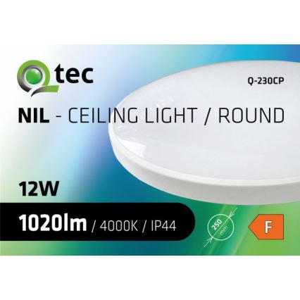 LED Plafon łazienkowy CIRCLE LED/12W/230V 4000K śr. 25 cm IP44 biały