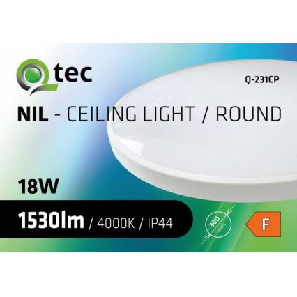 LED Plafon łazienkowy CIRCLE LED/18W/230V 4000K śr. 30 cm IP44 biały