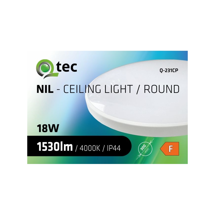 LED Plafon łazienkowy CIRCLE LED/18W/230V 4000K śr. 30 cm IP44 biały