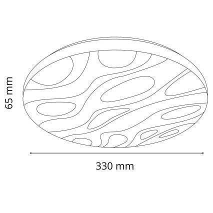 LED Plafon łazienkowy CLOUD LED/18W/230V śr. 33 cm IP44
