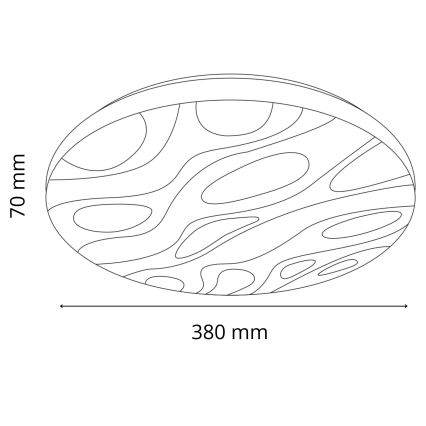 LED Plafon łazienkowy CLOUD LED/24W/230V śr. 38 cm IP44