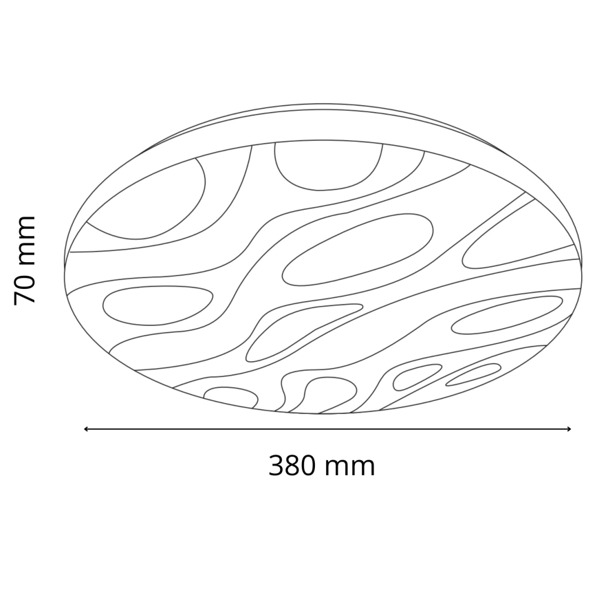 LED Plafon łazienkowy CLOUD LED/24W/230V śr. 38 cm IP44