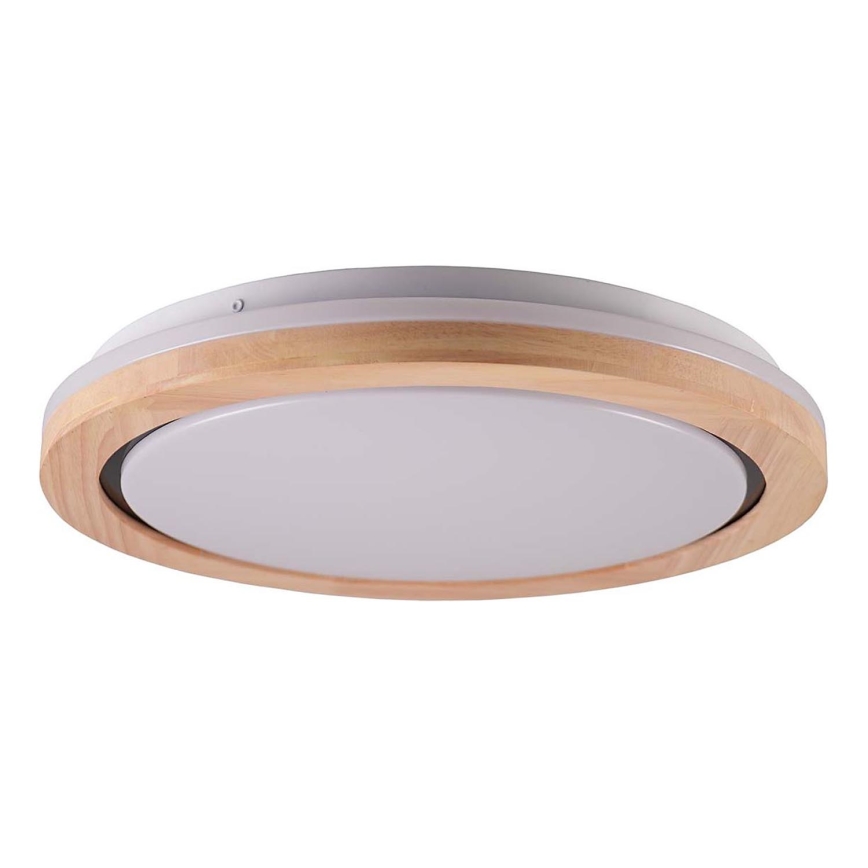 LED Plafon łazienkowy DAREK LED/24W/230V śr. 39 cm IP44 dąb