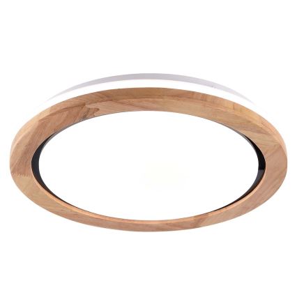 LED Plafon łazienkowy DAREK LED/24W/230V śr. 39 cm IP44 dąb