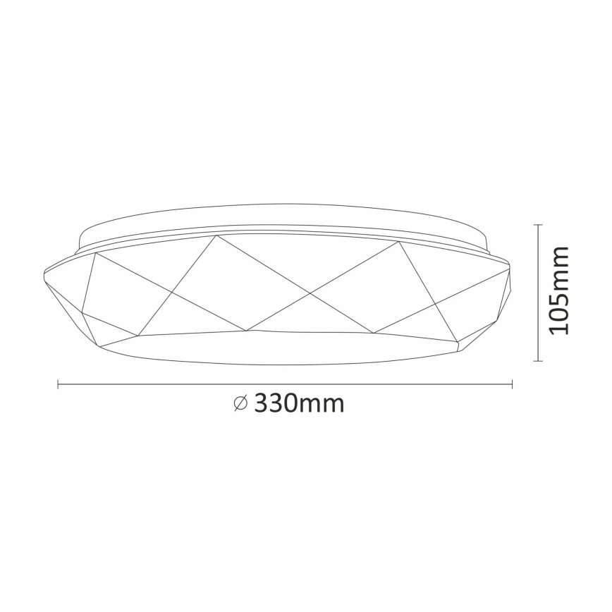 LED Plafon łazienkowy GALAXY LED/17W/230V