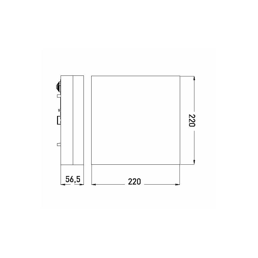LED Plafon łazienkowy LED/12W/230V 3000/4000/6000K 22x22 cm IP44