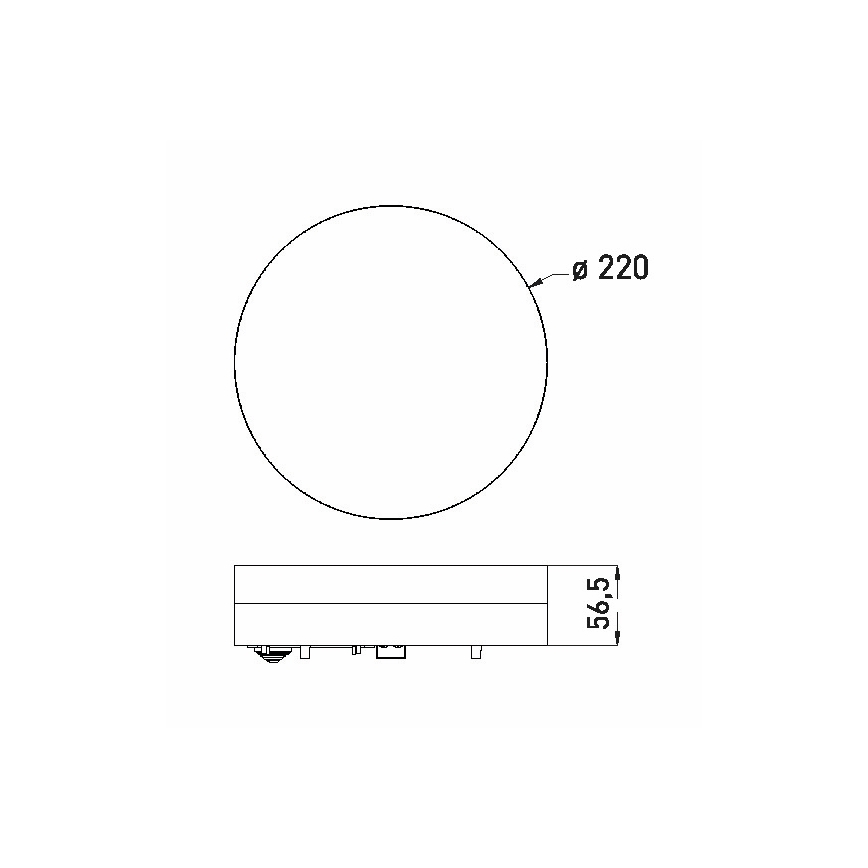 LED Plafon łazienkowy LED/12W/230V 3000/4000/6000K śr. 22 cm IP44