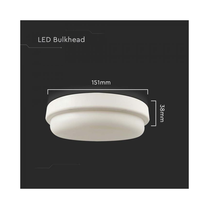 LED Plafon łazienkowy LED/12W/230V 3000K IP54