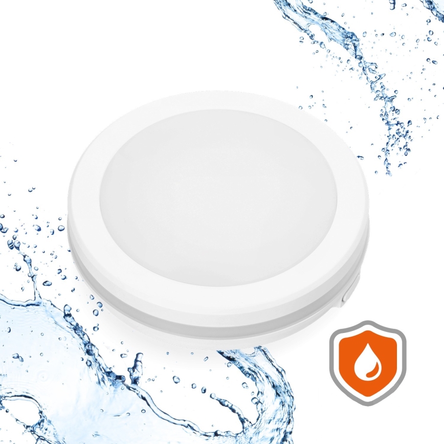LED Plafon łazienkowy LED/12W/230V 3000/4000/6500K IP65 śr. 20 cm biały