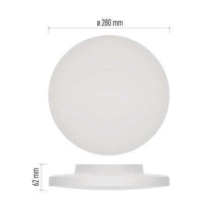 LED Plafon łazienkowy LED/15W/230V 3000/4000/5700K IP55 biały