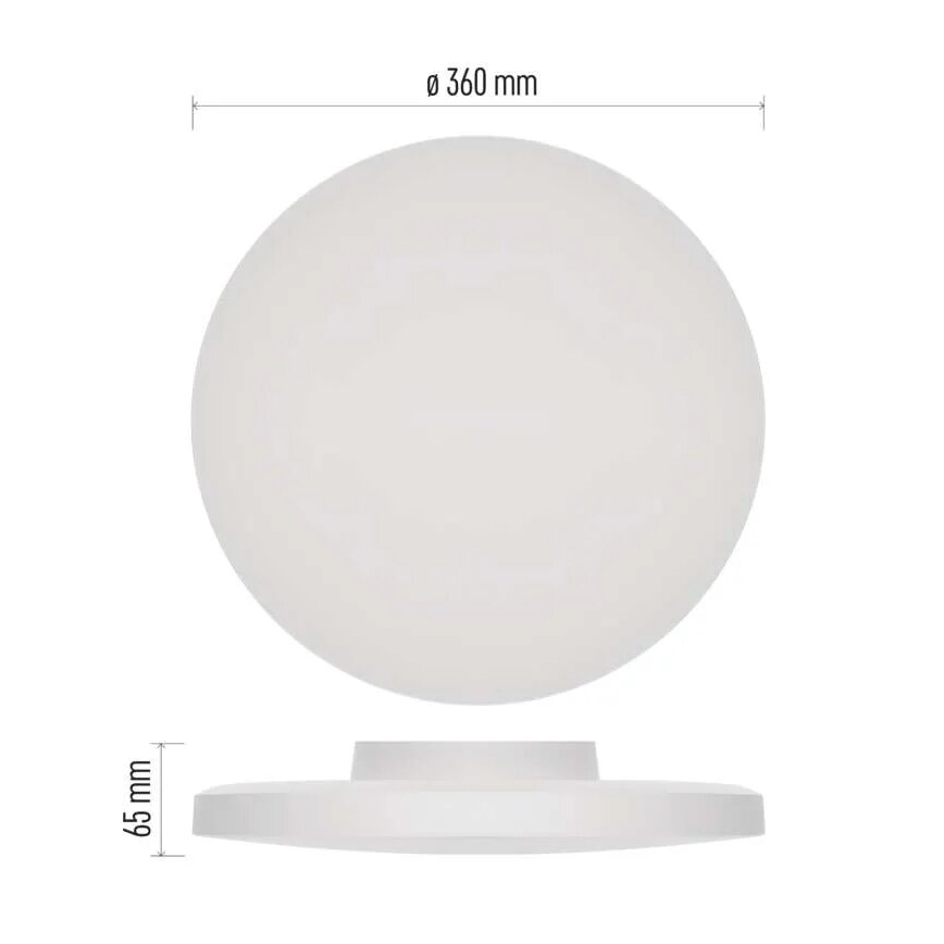 LED Plafon łazienkowy LED/18W/230V 3000/4000/5700K IP55 biały