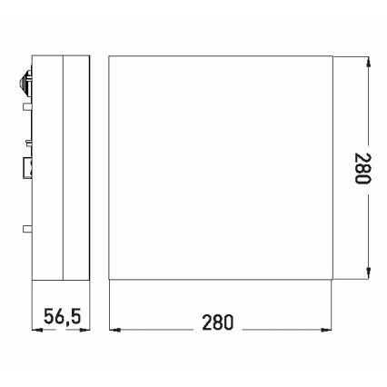 LED Plafon łazienkowy LED/18W/230V 3000/4000/6000K 28x28 cm IP44