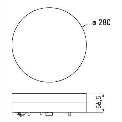 LED Plafon łazienkowy LED/18W/230V 3000/4000/6000K śr. 28 cm IP44