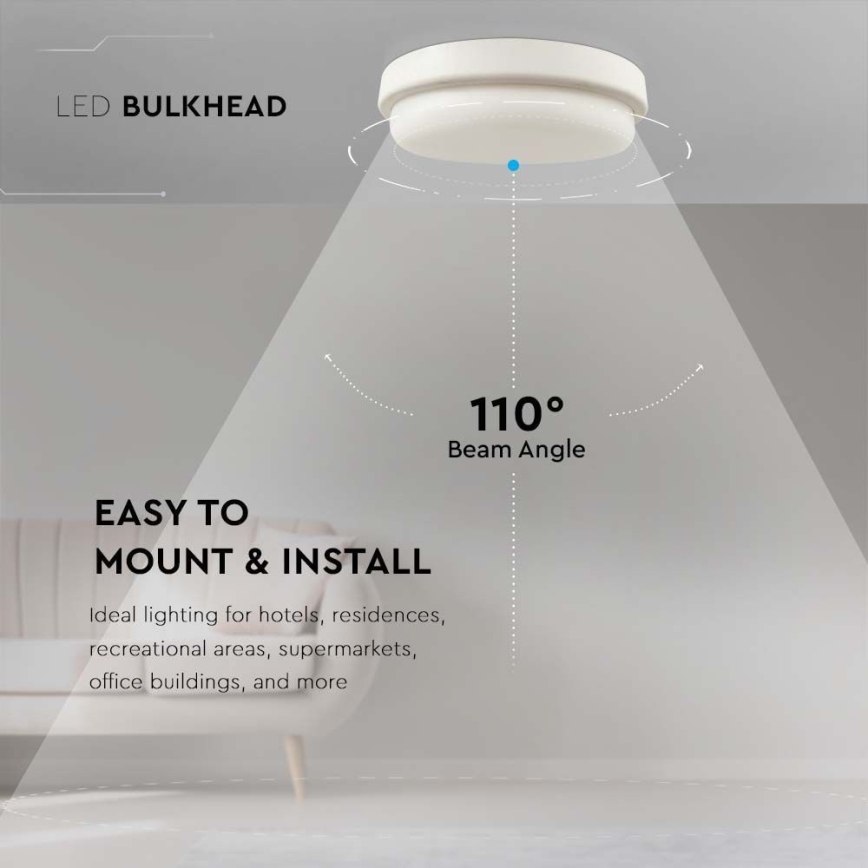 LED Plafon łazienkowy LED/18W/230V 3000K IP54