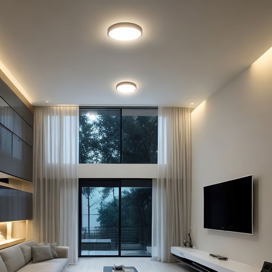 LED Plafon łazienkowy SAMSUNG CHIP LED/18W/230V IP44 4000K śr. 25 cm czarny