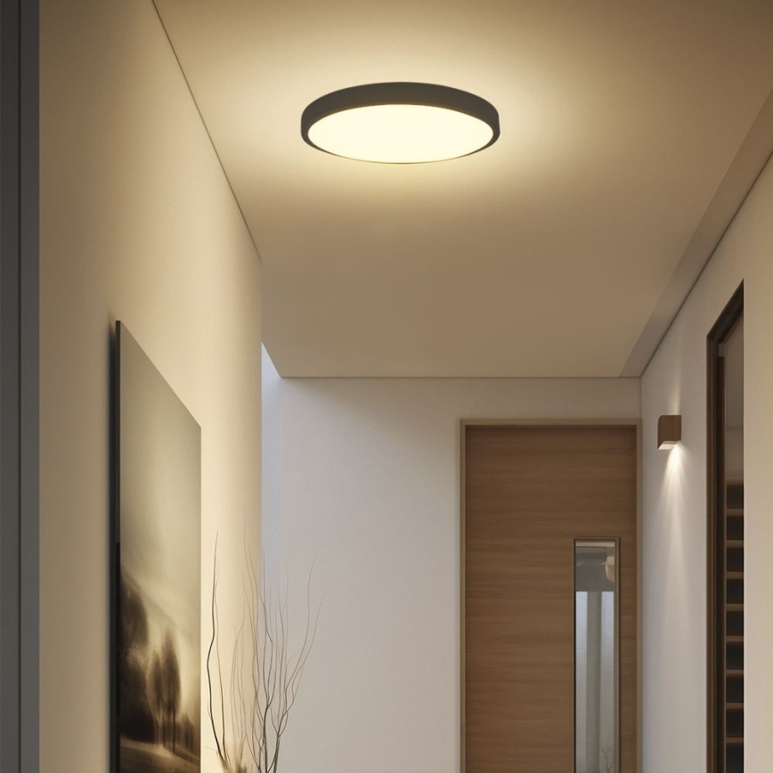 LED Plafon łazienkowy SAMSUNG CHIP LED/18W/230V IP44 4000K śr. 25 cm czarny