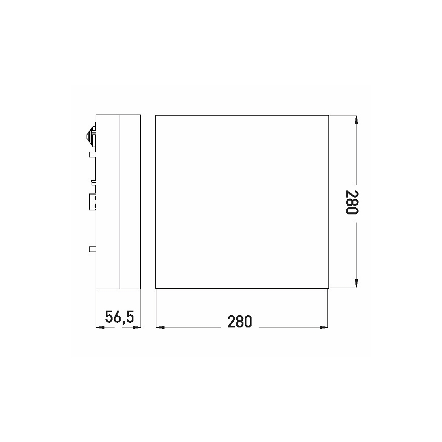 LED Plafon łazienkowy LED/24W/230V 3000/4000/6000K 28x28 cm IP44