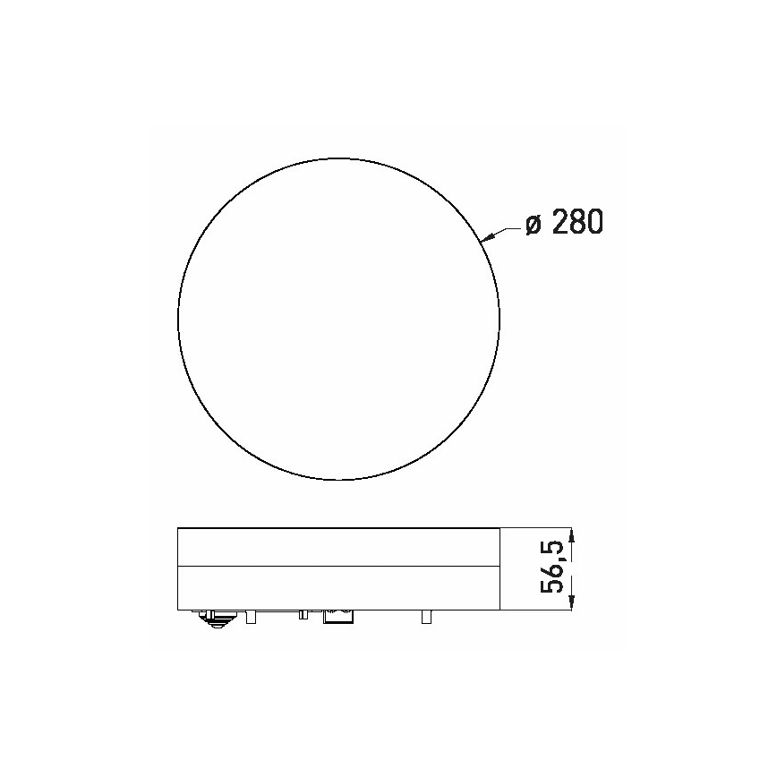 LED Plafon łazienkowy LED/24W/230V 3000/4000/6000K śr. 28 cm IP44