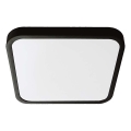 LED Plafon łazienkowy LED/24W/230V 4000K IP44 29,5x29,5 cm czarny