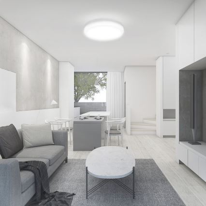 LED Plafon łazienkowy LED/24W/230V 4000K IP44 śr. 29,5 cm biały