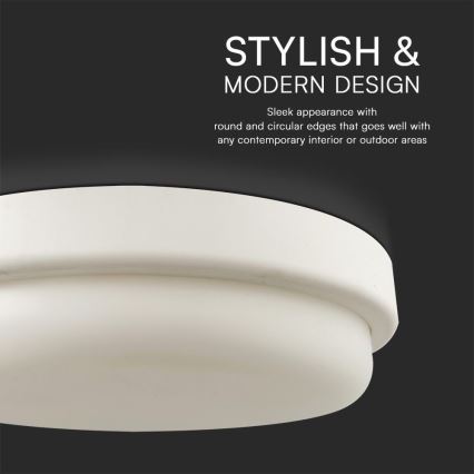 LED Plafon łazienkowy LED/24W/230V 4000K IP54 śr. 24 cm