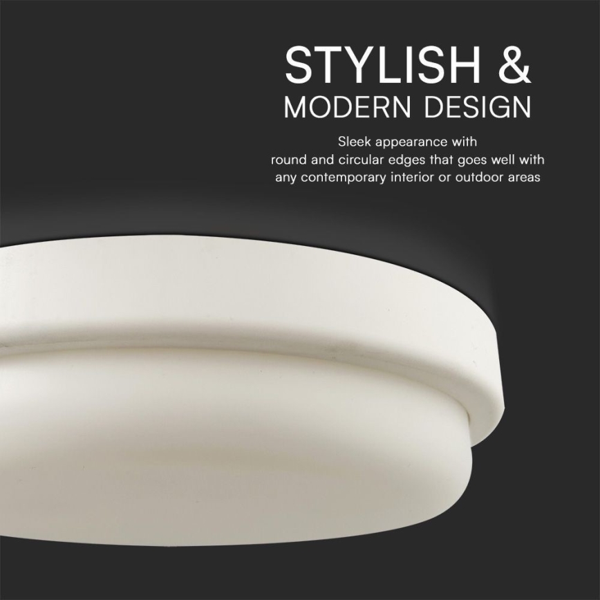 LED Plafon łazienkowy LED/24W/230V 4000K IP54 śr. 24 cm