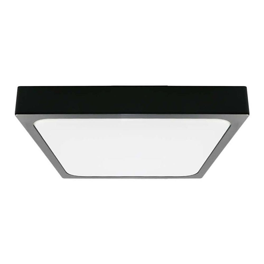 LED Plafon łazienkowy LED/24W/230V 6500K IP44 29,5x29,5 cm czarny