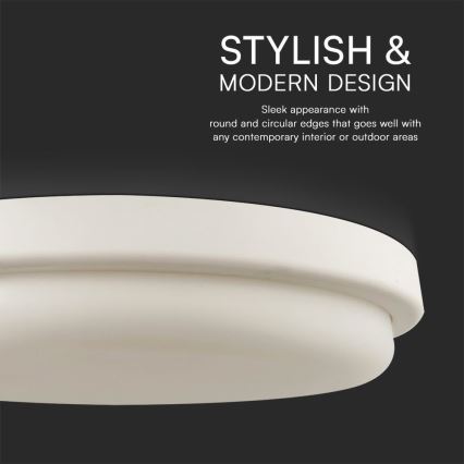 LED Plafon łazienkowy LED/24W/230V 6500K IP54 śr. 24 cm