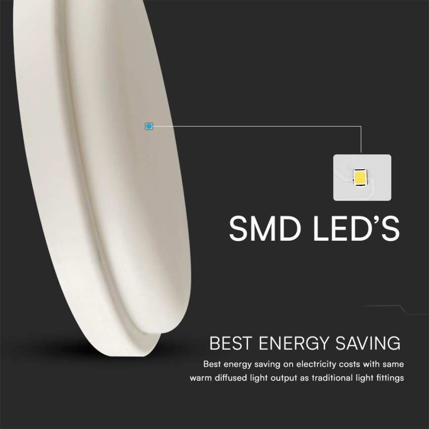 LED Plafon łazienkowy LED/24W/230V 6500K IP54 śr. 24 cm