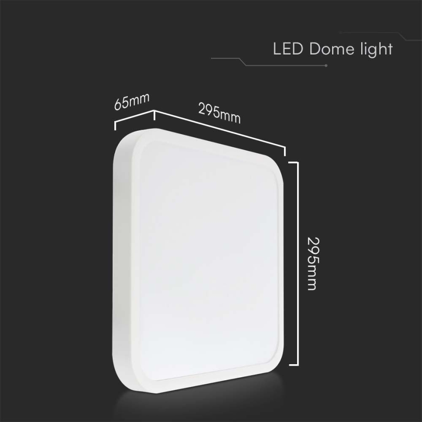 LED Plafon łazienkowy SAMSUNG CHIP LED/24W/230V IP44 4000K 29x29 cm biały