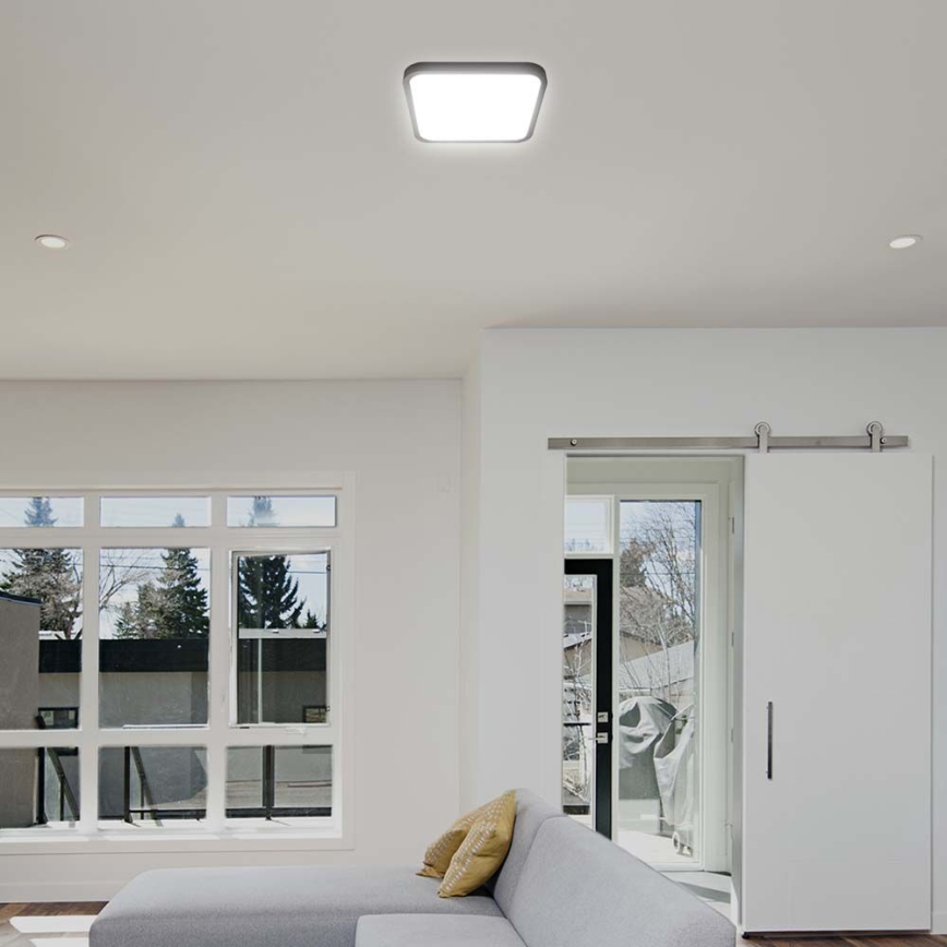 LED Plafon łazienkowy SAMSUNG CHIP LED/24W/230V IP44 4000K 29x29 cm czarny