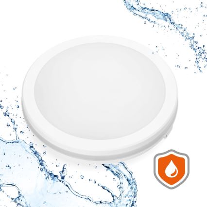 LED Plafon łazienkowy LED/24W/230V 3000/4000/6500K IP65 śr. 30 cm biały