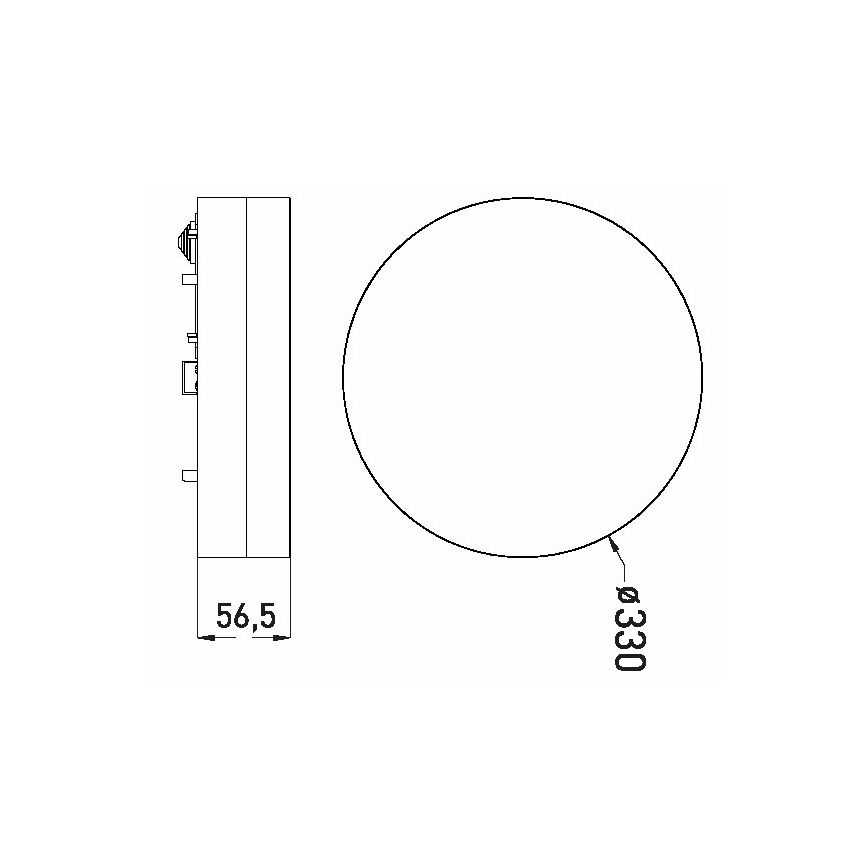 LED Plafon łazienkowy LED/30W/230V 3000/4000/6000K śr. 33 cm IP44